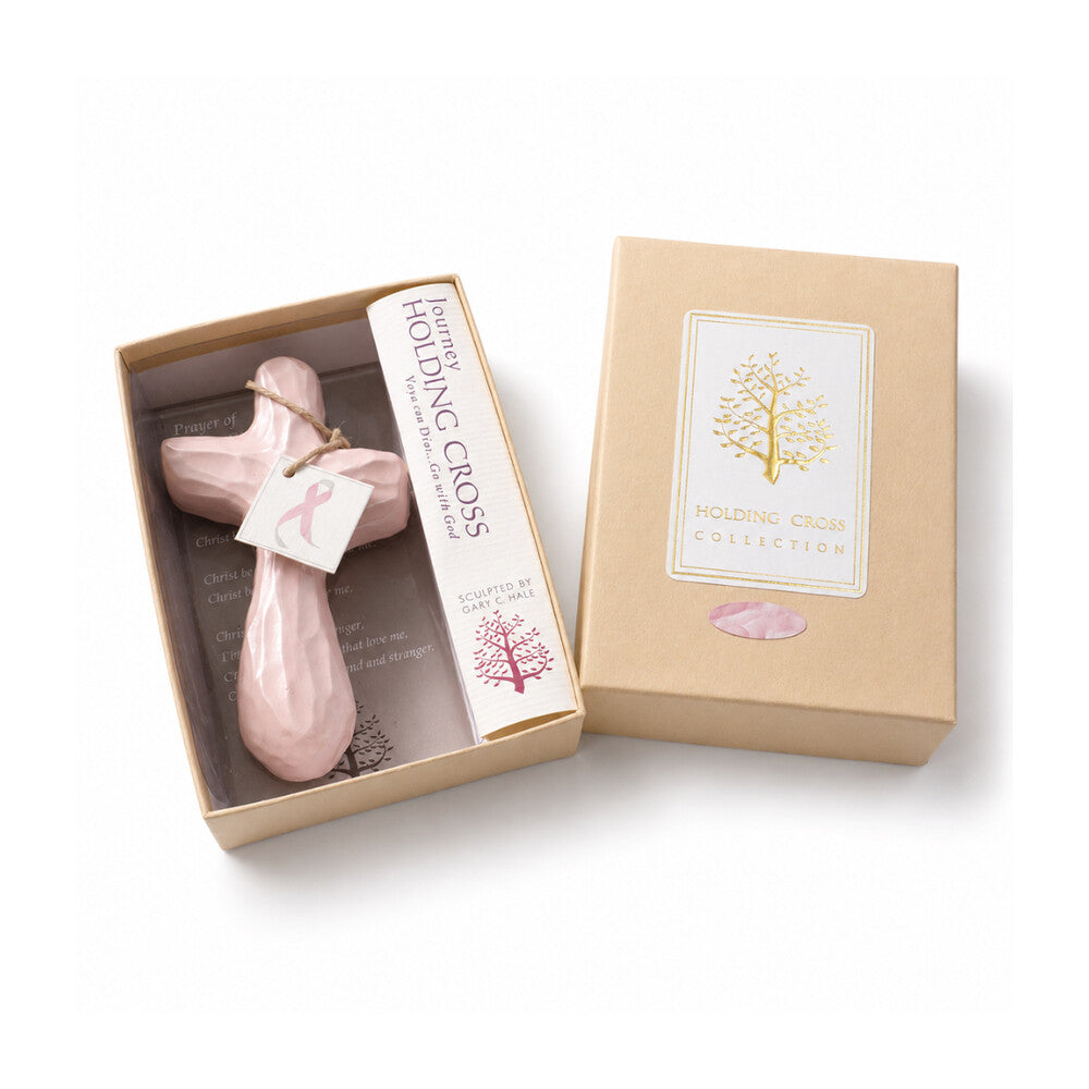 Breast Cancer Journey Holding Cross