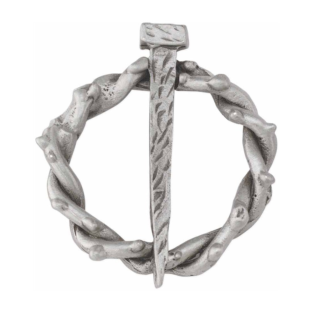 Nail with Crown of Thorns Lapel Pin