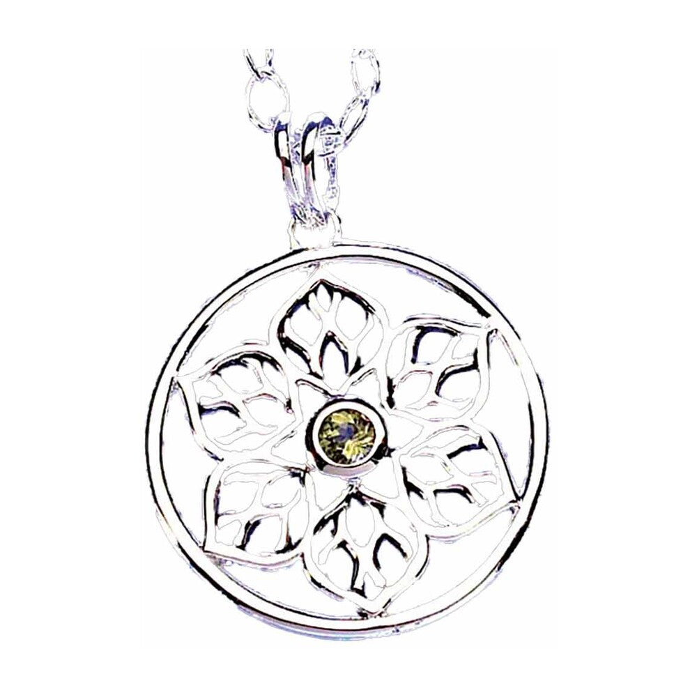 Rose Window with Peridot Necklace