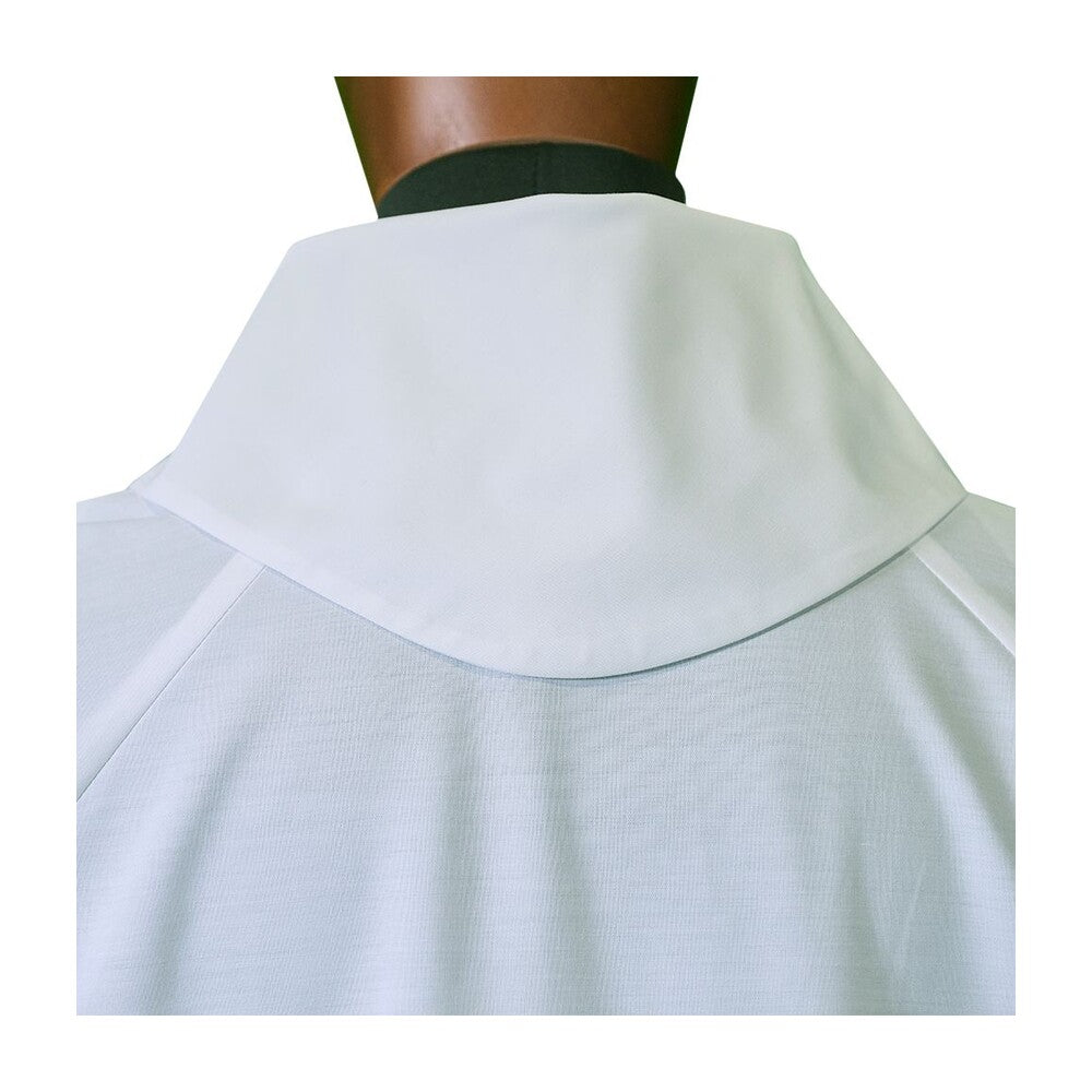 Flared Cut Raglan Alb with Front Zip