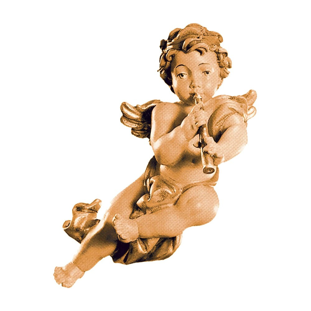 Flying Musician Little Angel with Woodwind Instrument from Val Gardena