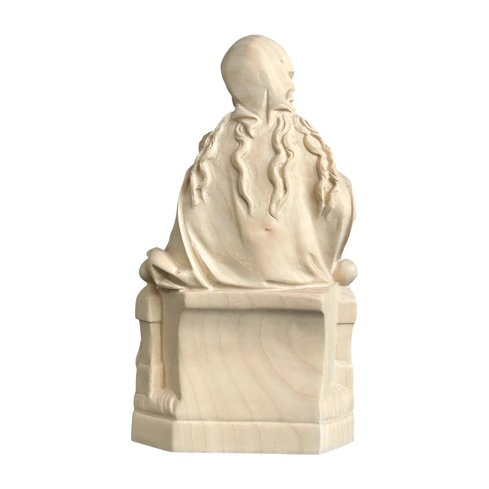Madonna and Child Enthroned, Handcrafted Maple Wood Sculpture