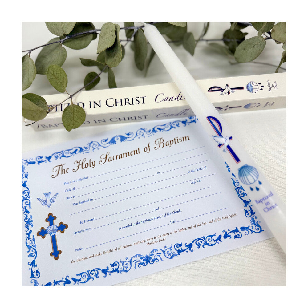 Baptised In Christ Baptismal Candle