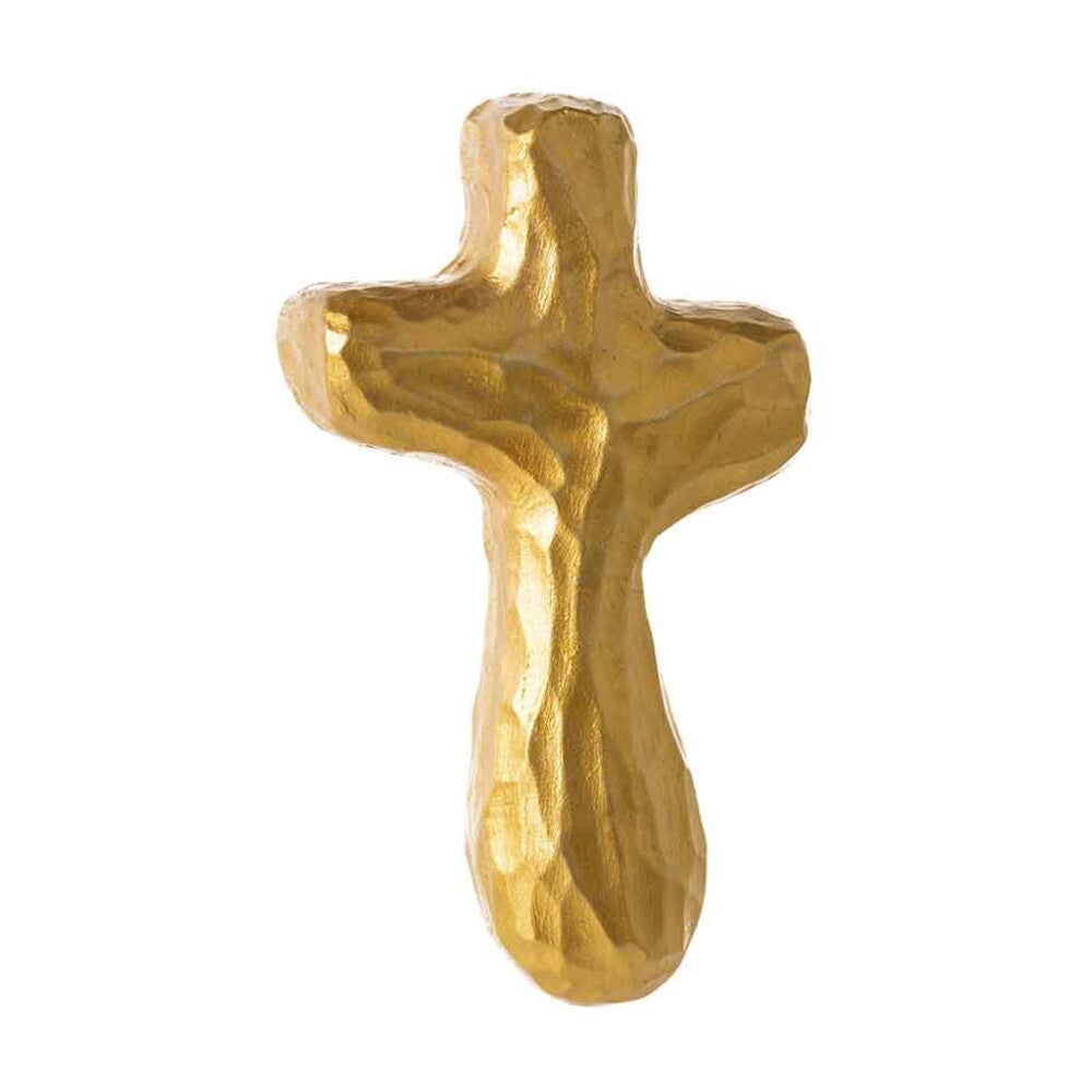 Gold Luster Journey Holding Cross