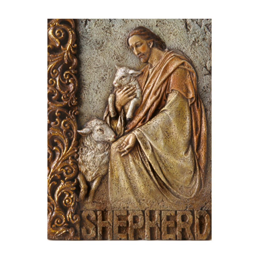 8" High Shepherd Wall Plaque