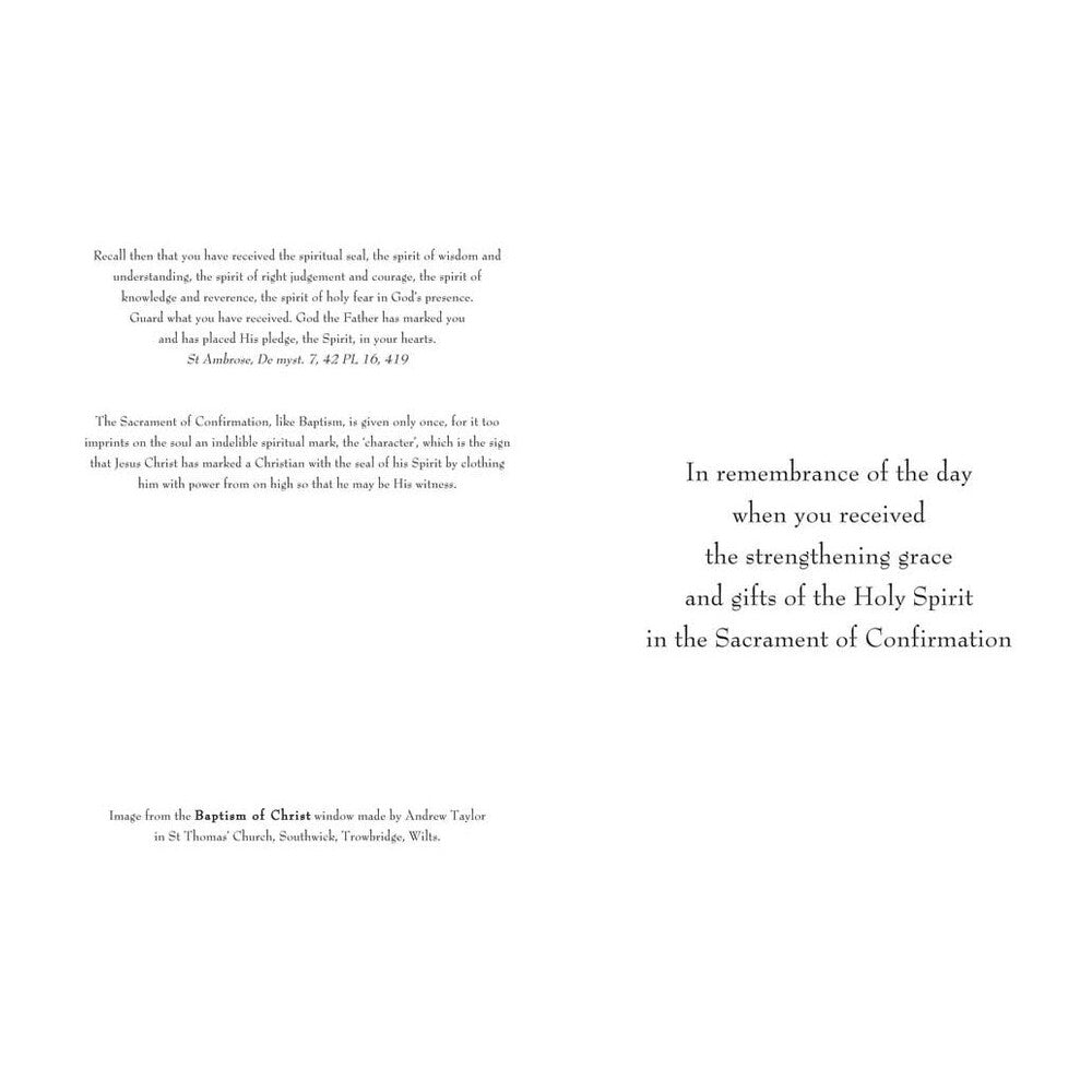 5 7/8” High Confirmation Card, DVCONC