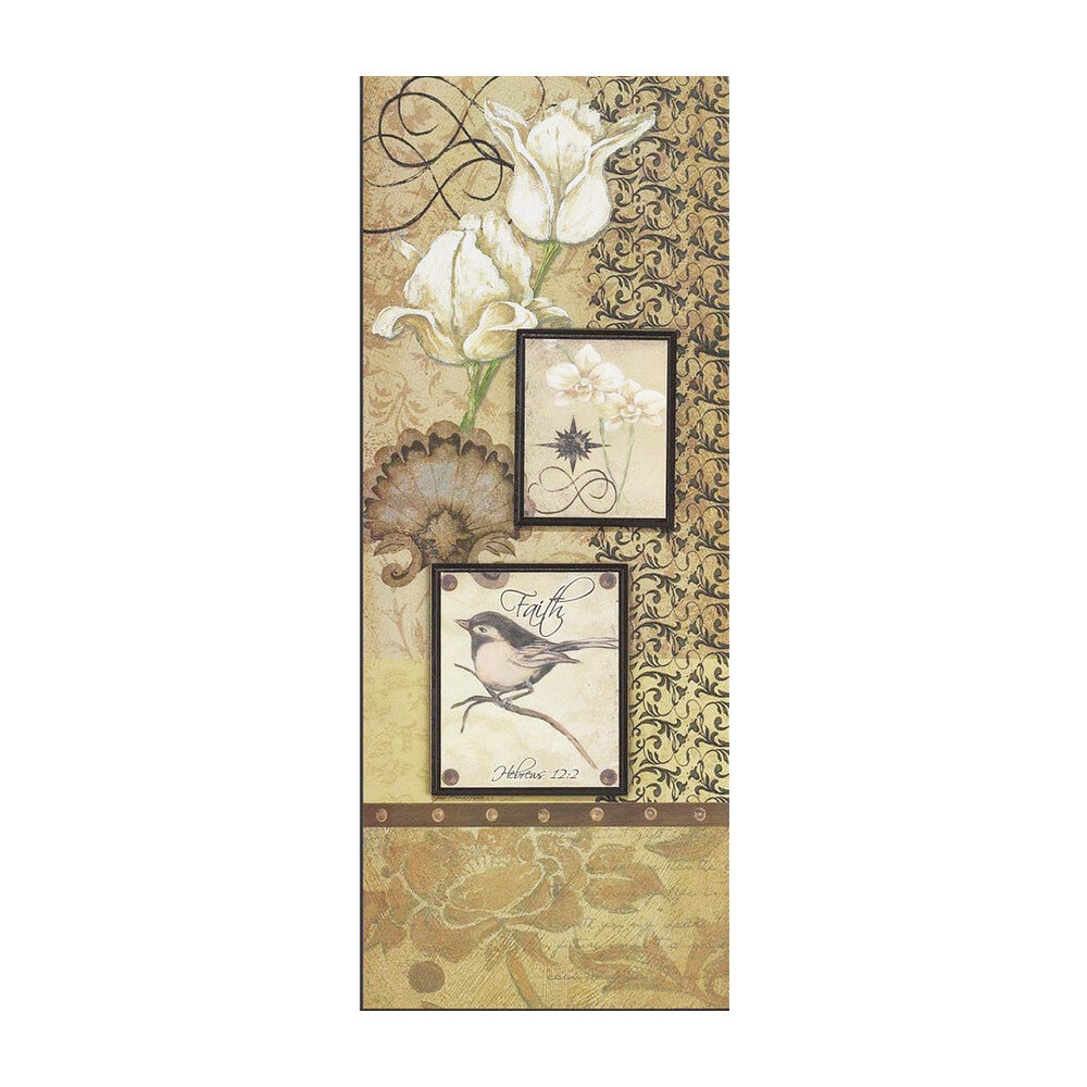 Faith Floral Collage Plaque