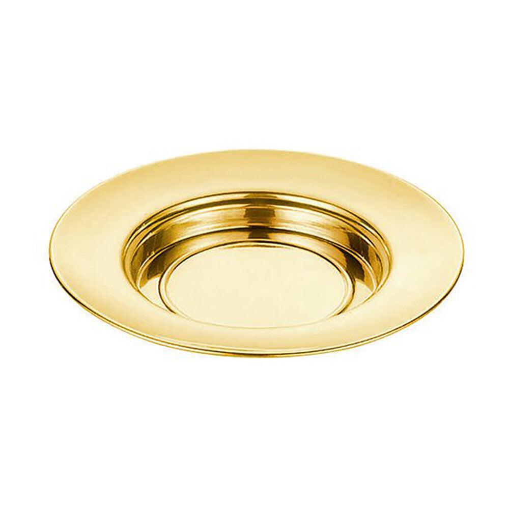 10 1/4" Diameter Polished Steel Bread Plate