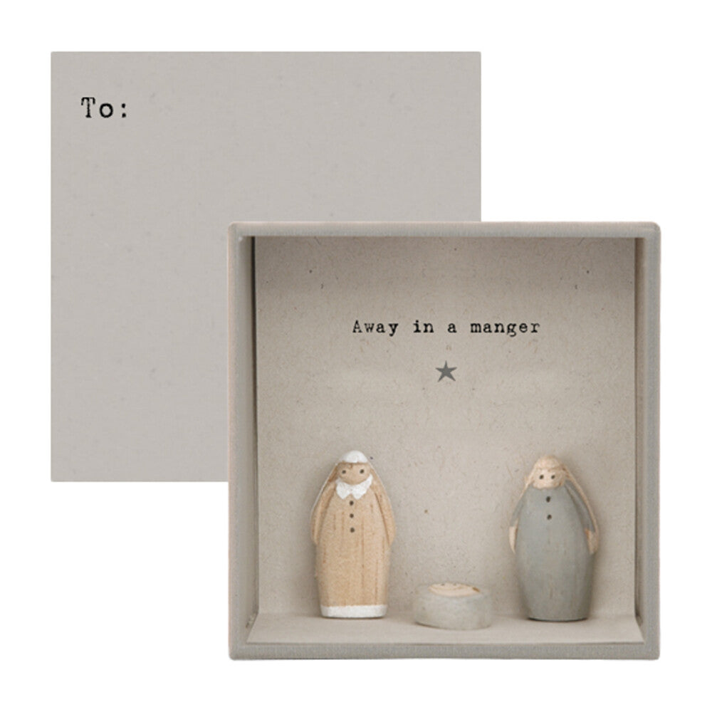 Boxed Christmas Card - Away In A Manger