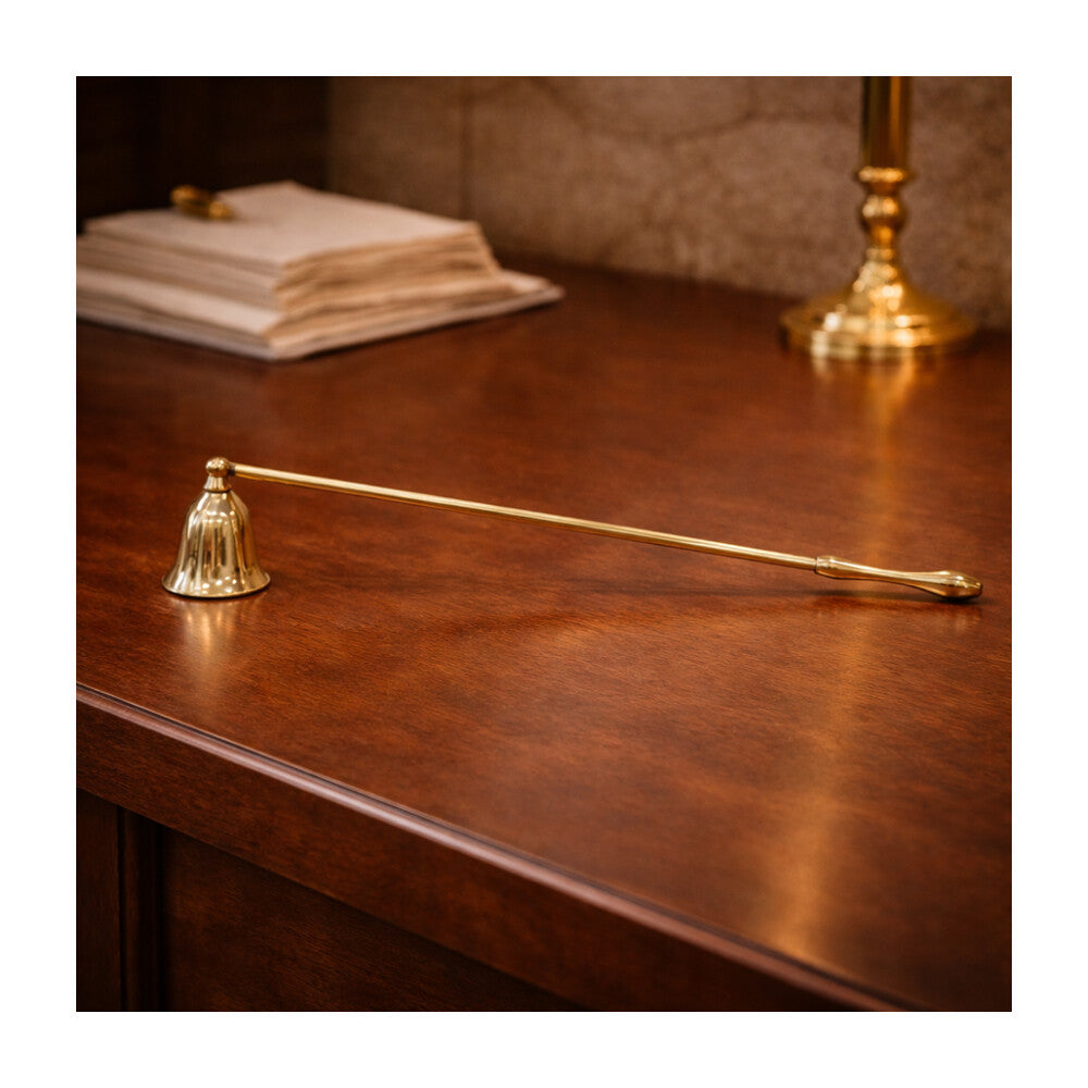 Brass Candle Snuffer with Long Handle – 14"