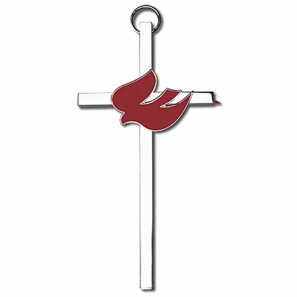 Holy Spirit 4" Metal Wall Cross 4810