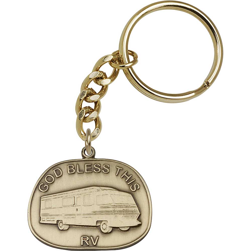 God Bless This Rv Keychain
