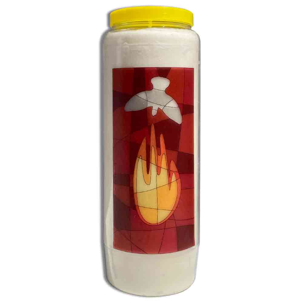 Pentecost Stained Glass Design, 9 Day Sanctuary Light