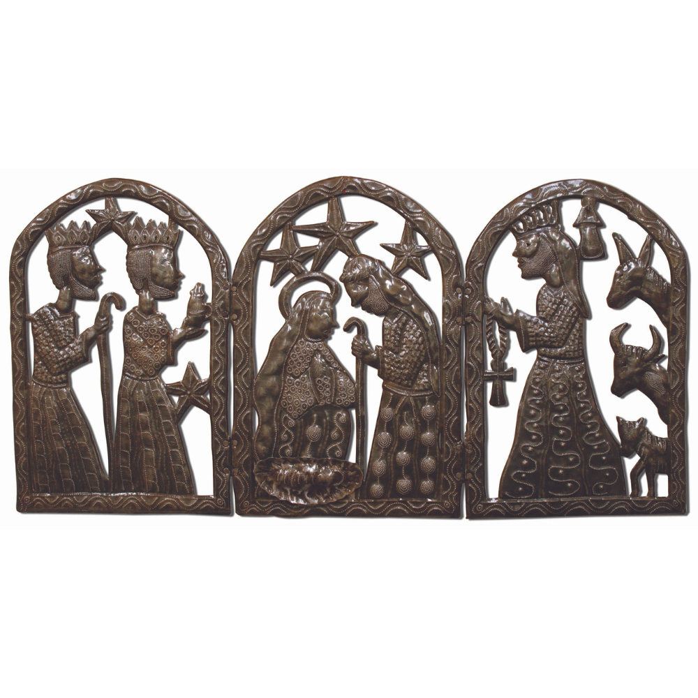 Triptych Nativity Wall Art
