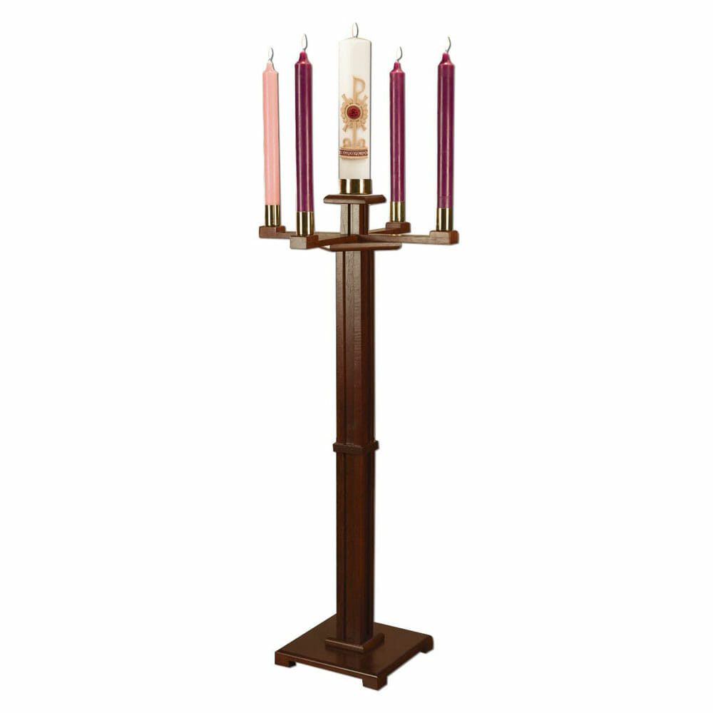 Walnut Advent Wreath