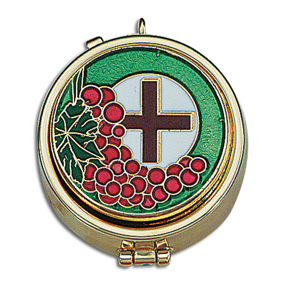 Grapes & Cross 8/15 Capacity Pyx