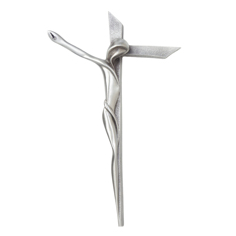 9 1/4in Pewter Crucifix