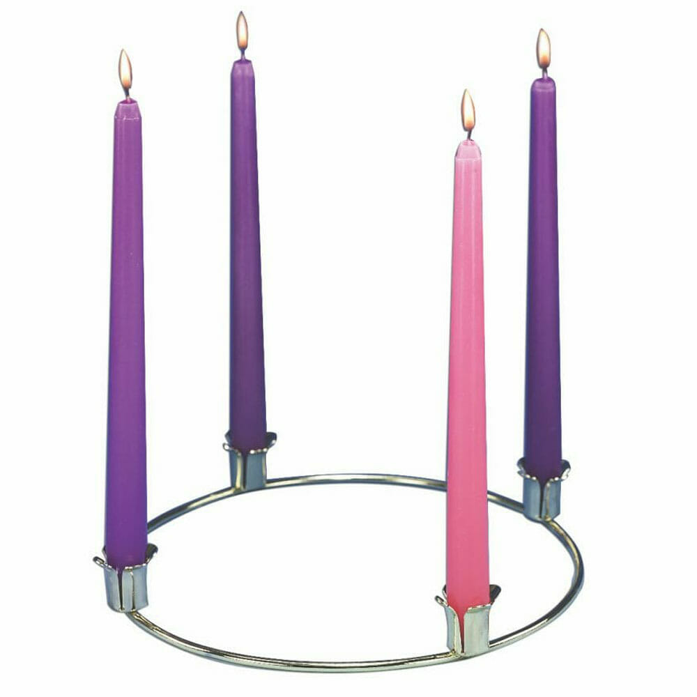 Simple Brass Advent Wreath