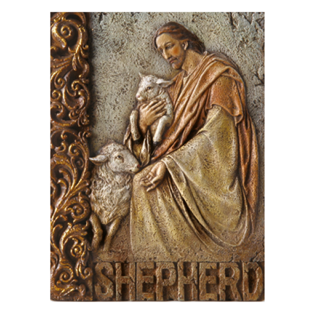 8" High Shepherd Wall Plaque