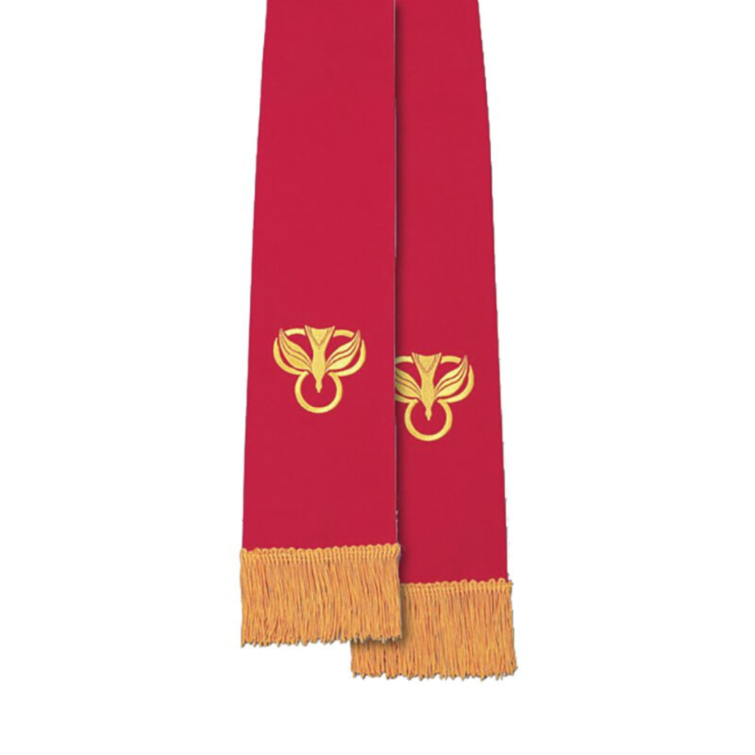 Reversible Pentecost Stole Red/White