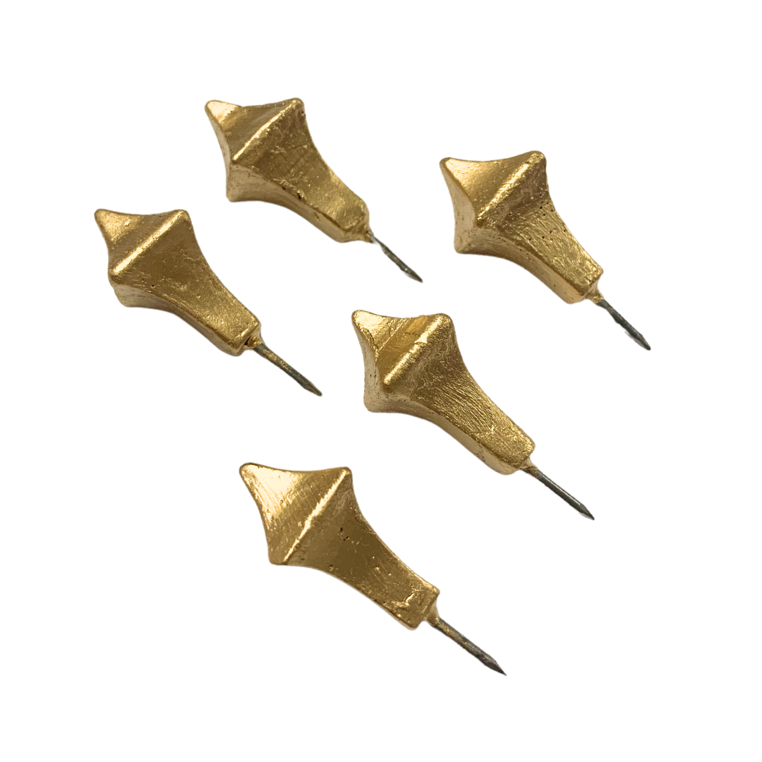 Gold Incensed Paschal Nail Set - Pk of 5