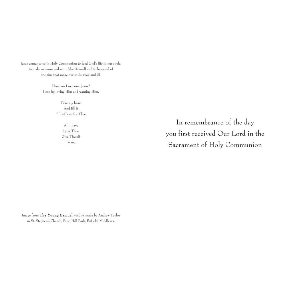 5 7/8” High First Holy Communion Card, DVFCG