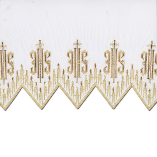 Gold Metallic Embroidered Altar Cloth - Design BV1408MG