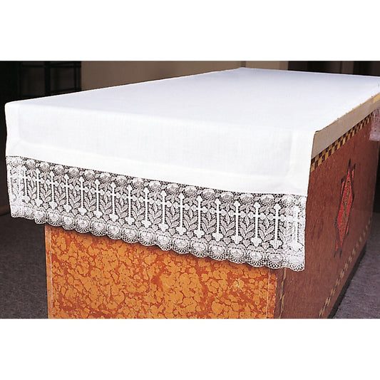 Communion Table Cover With Embroidered 7 1/2” Lace - Design 5700