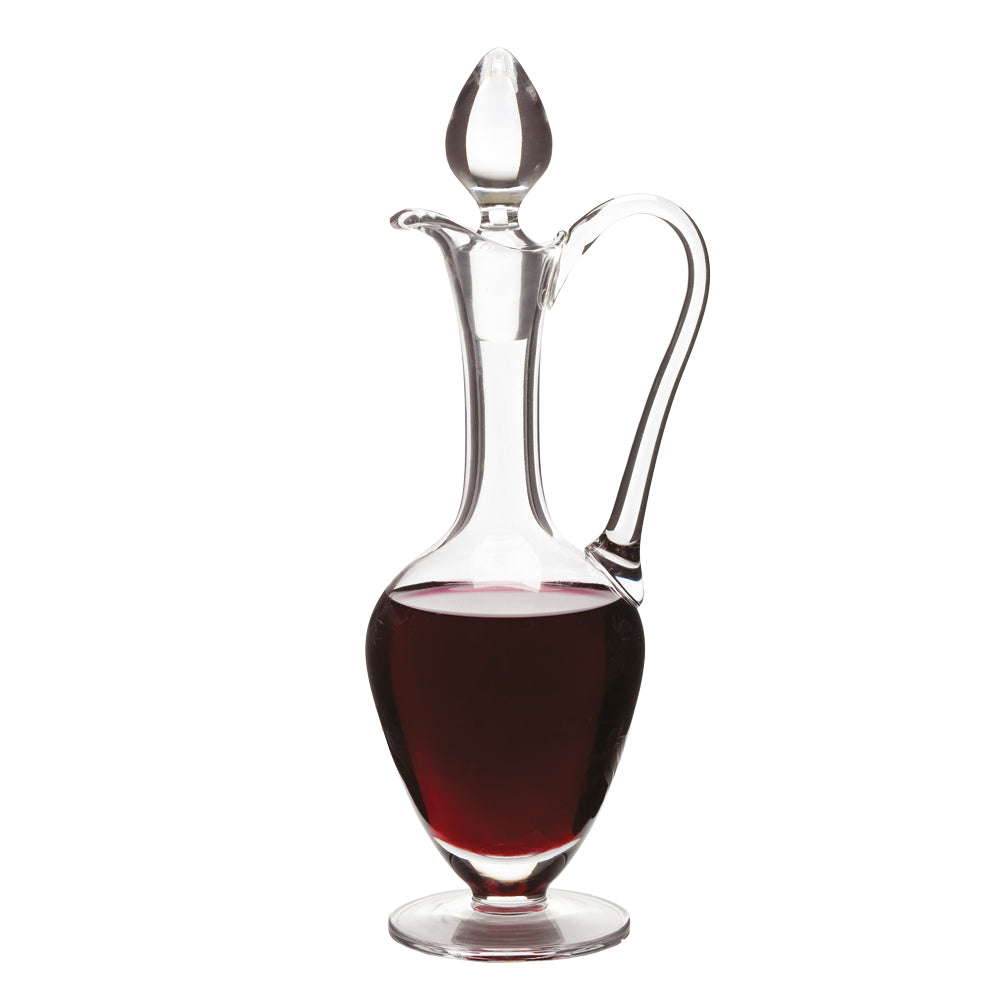 15" Flagon Glass Floral Design