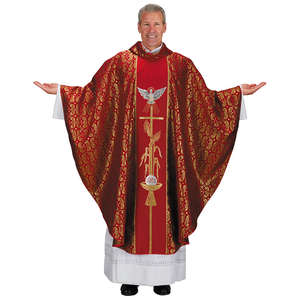 Holy Spirit Jacquard Chasuble