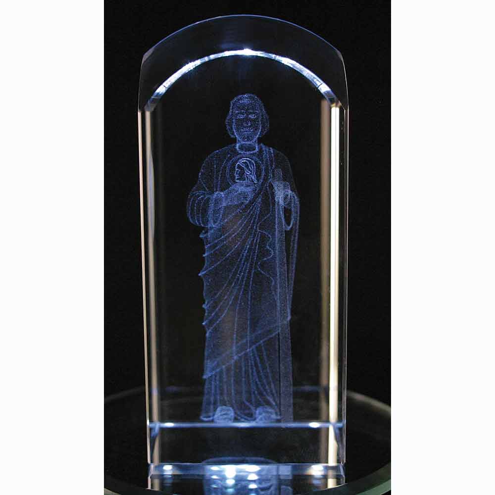 Laser Engraved Crystal St Jude