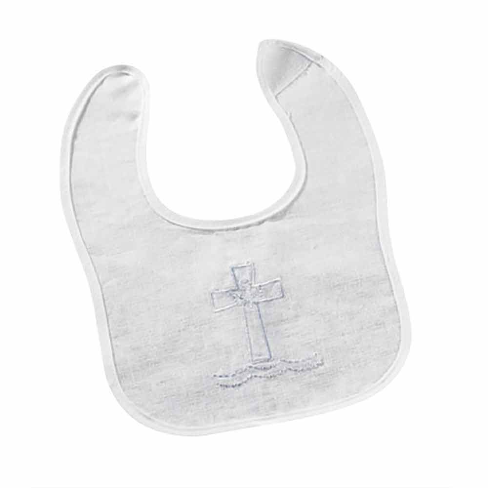 10" High Cross Baptismal Bib