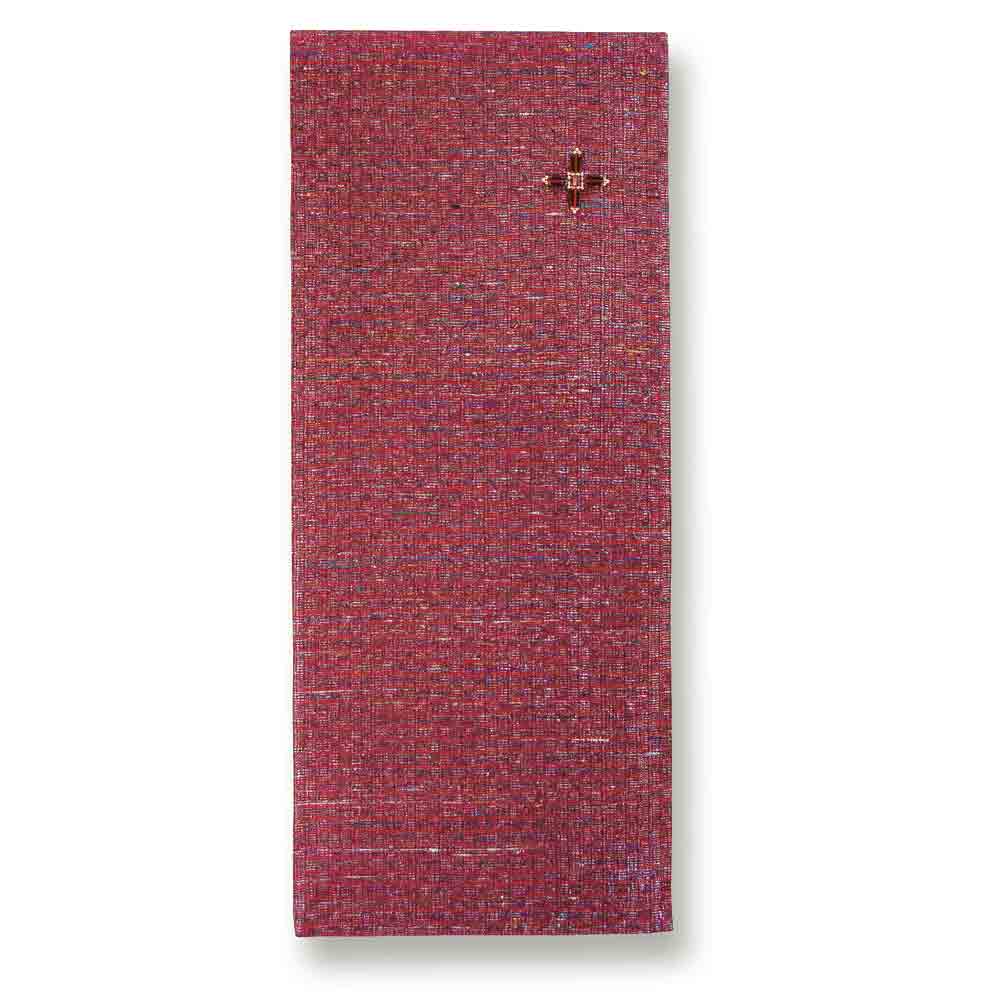 Pure Silk Red Lectern Hanging with Embellished Jewells