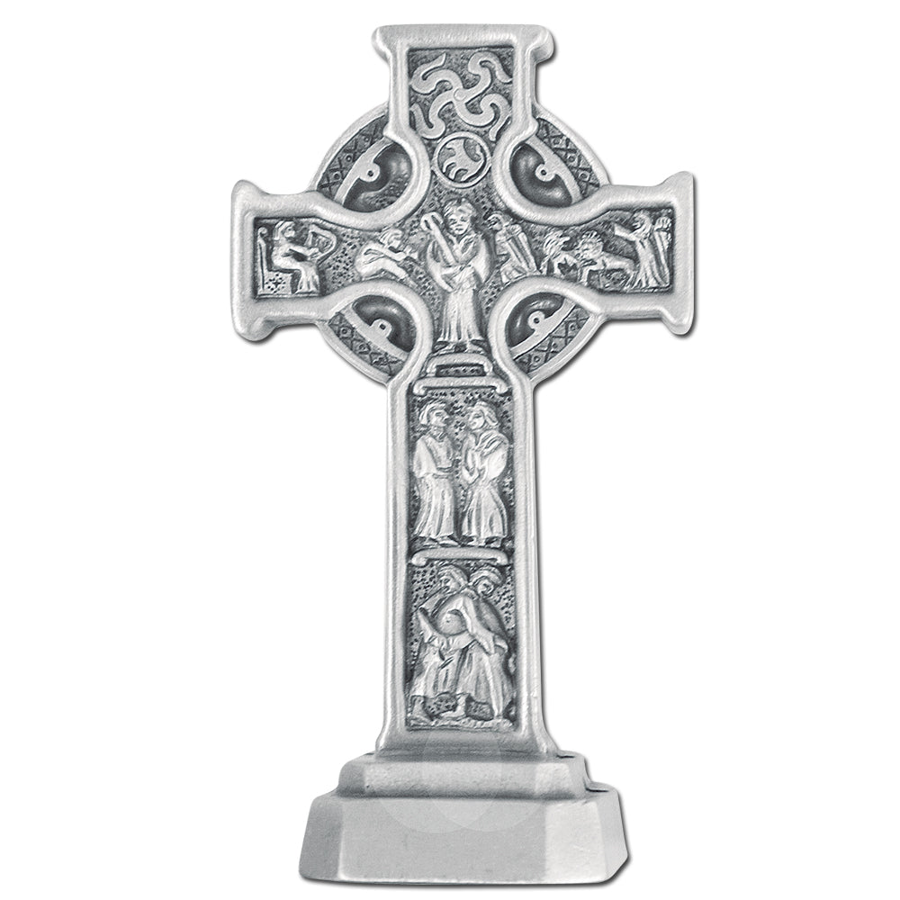 3.5" Fine Pewter Celtic Cross, Style JC6082E