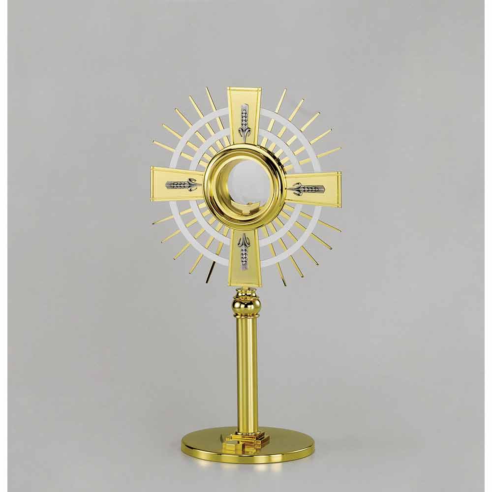 21 1/4" Silver & Gold Plated Monstrance
