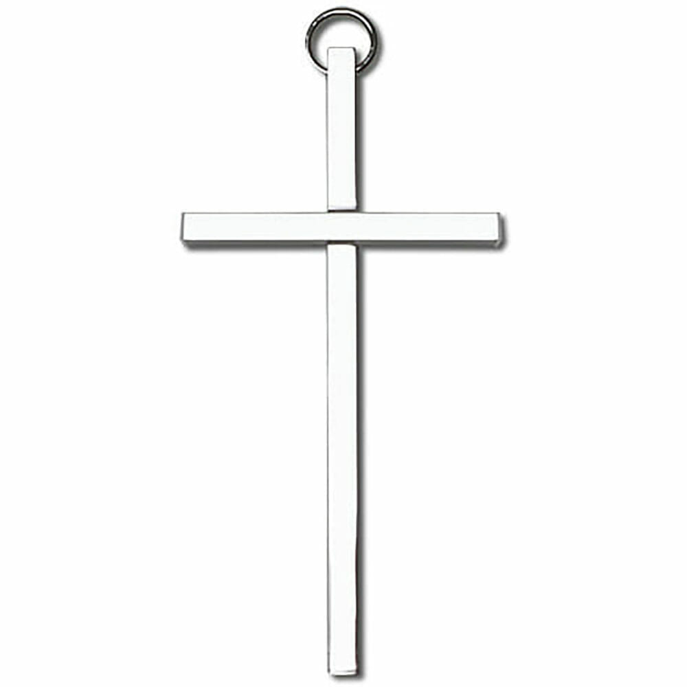 Plain 4" Metal Wall Cross 4450