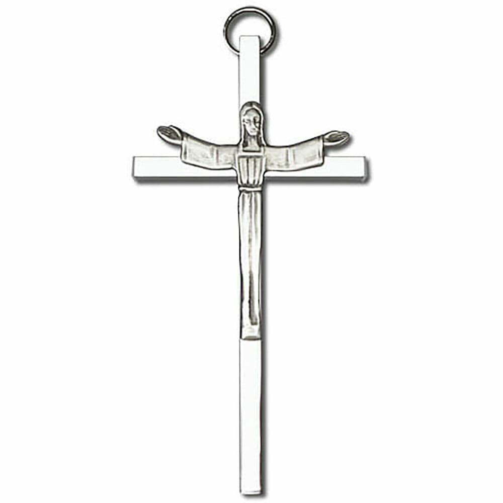 Risen Christ 4" Metal Wall Cross 4465