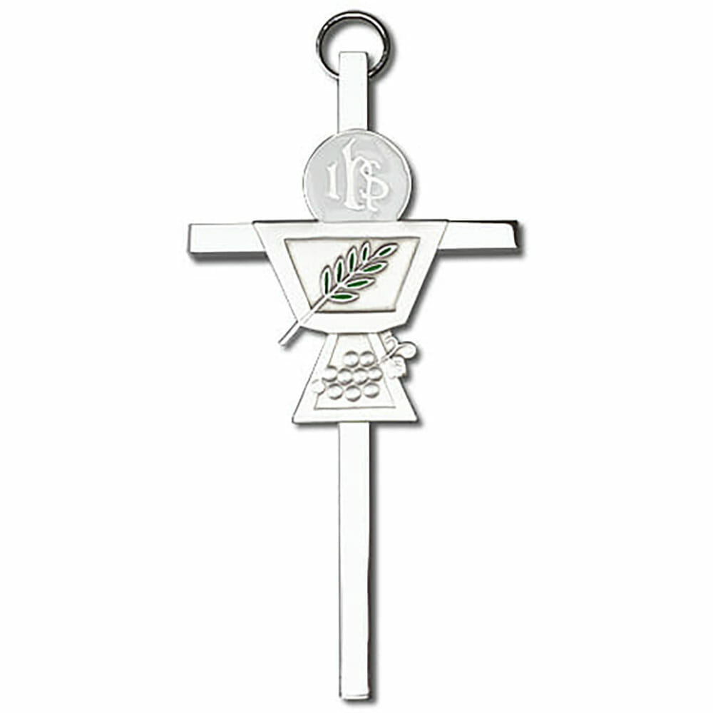 Communion Chalice 4" Metal Wall Cross 4835