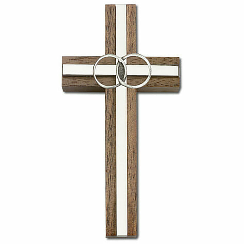 Marriage 6" Wood Cross 5002