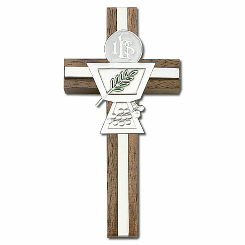 Communion Chalice 6" Wood Cross 5035