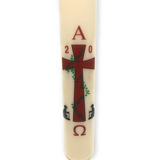Cross with Roman Soldiers Paschal Candle