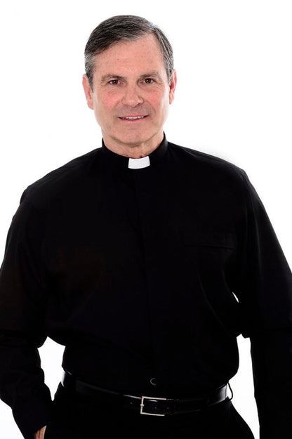 100% Cotton Clerical Shirt - Long Sleeve