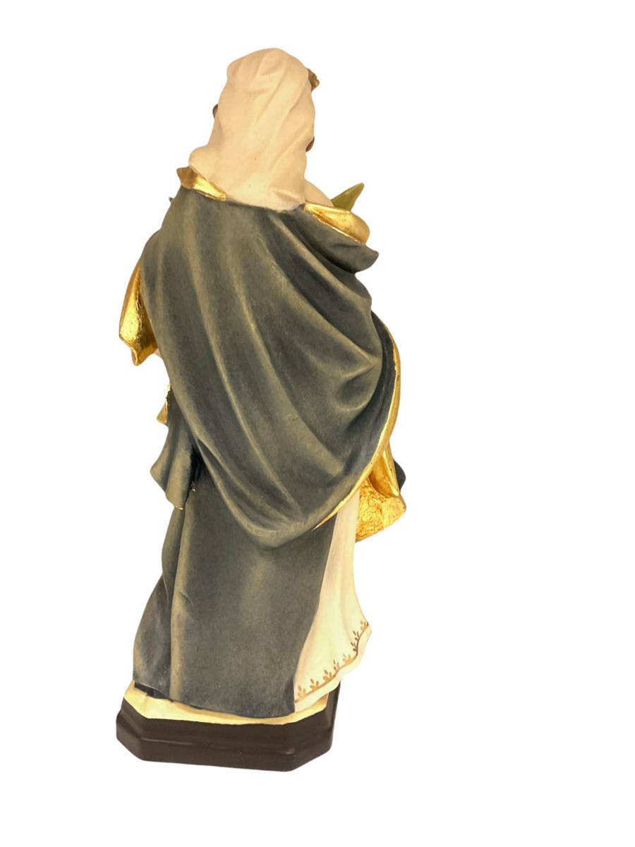Saint Dorothy Statue in Hand-Carved Wood - Val Gardena Crafts