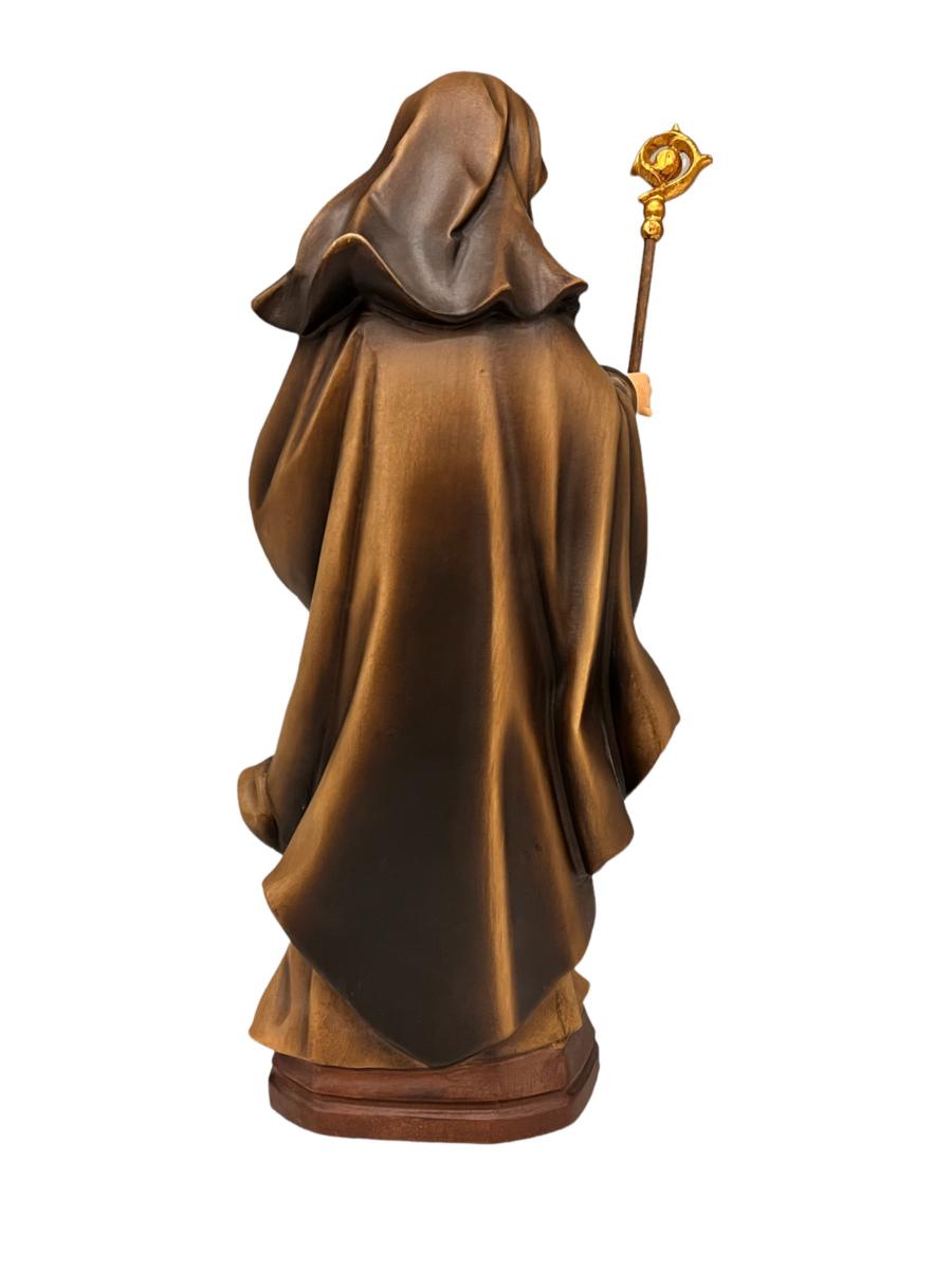 Santa Agnese di Montepulciano: Artisan Carved Wood Sculpture Val Gardena