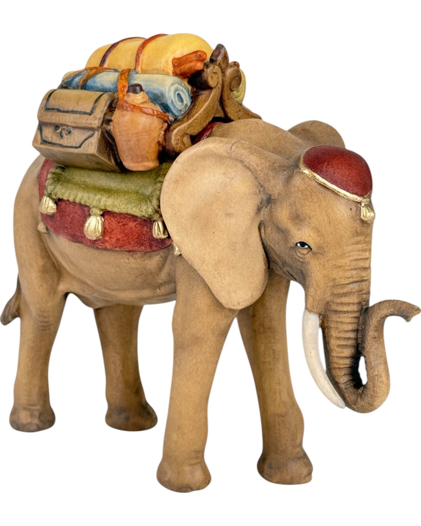 Elephant with Saddle - Maple Wood