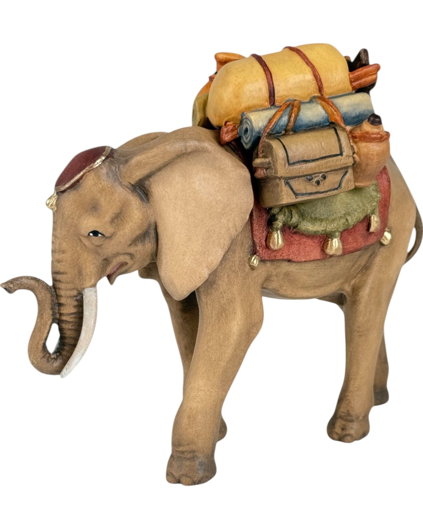 Elephant with Saddle - Maple Wood