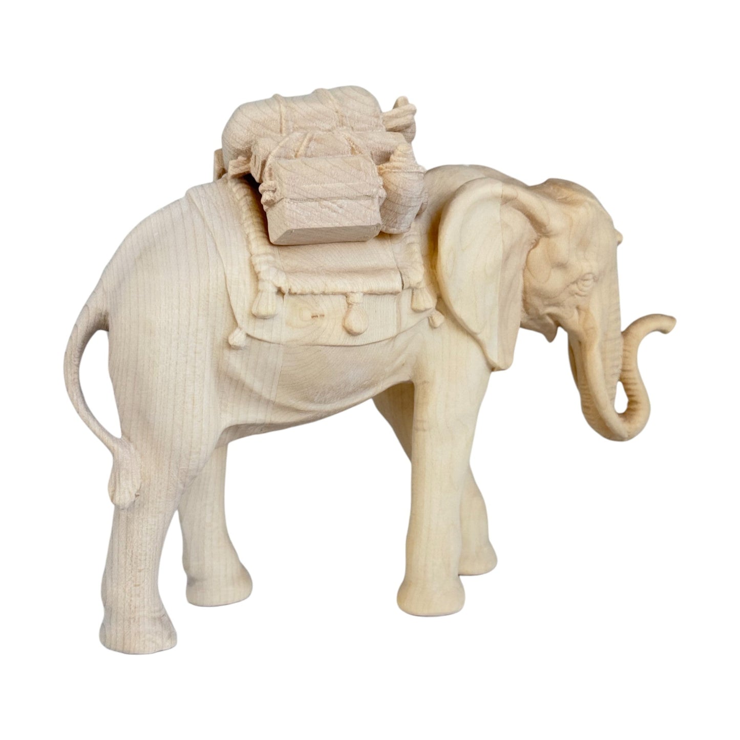 Elephant with Saddle - Maple Wood