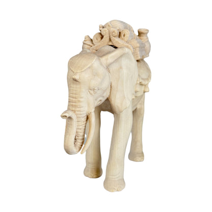 Elephant with Saddle - Maple Wood