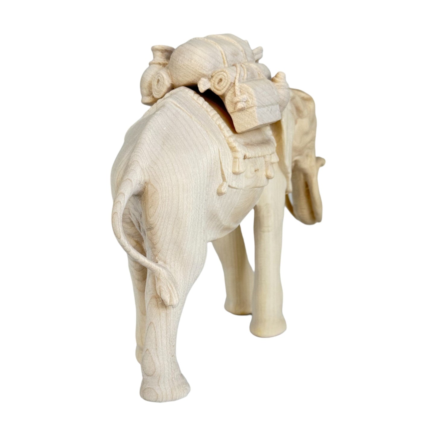 Elephant with Saddle - Maple Wood