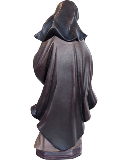 Statue of Saint Rita of Cascia with Roses and Crown of Thorns